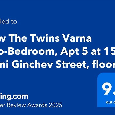 New The Twins Varna Two-Bedroom, Apt 5 At 15 Tsani Ginchev Street, Floor 3 Dış mekan fotoğraf