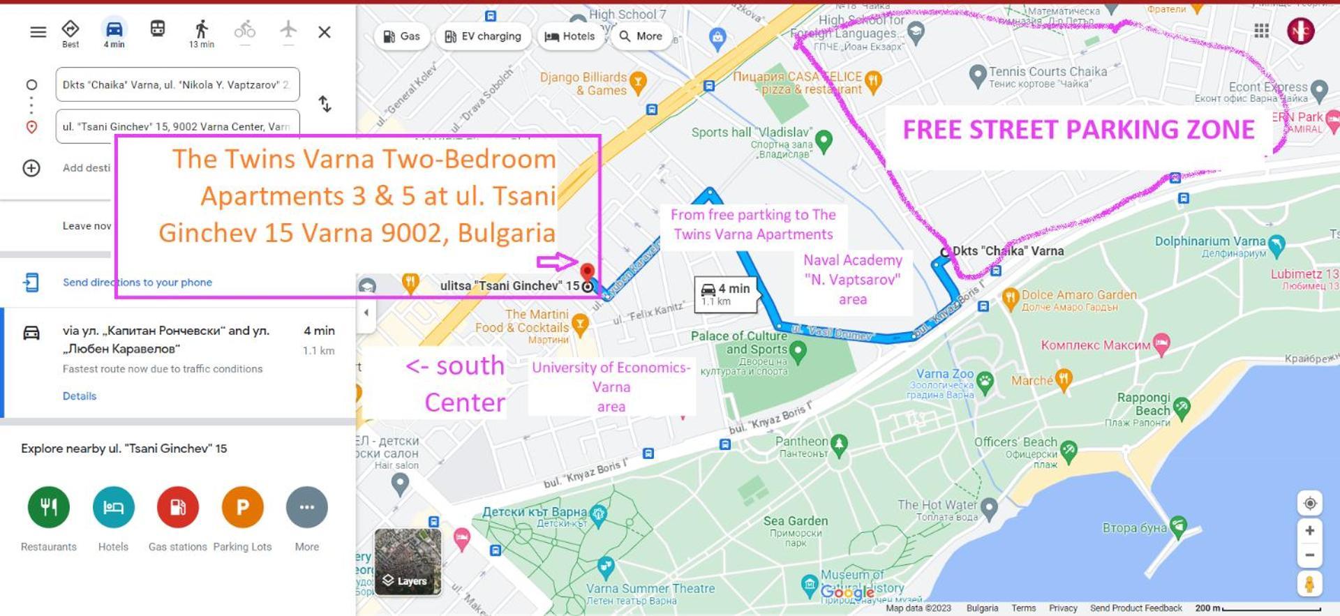 New The Twins Varna Two-Bedroom, Apt 5 At 15 Tsani Ginchev Street, Floor 3 Dış mekan fotoğraf